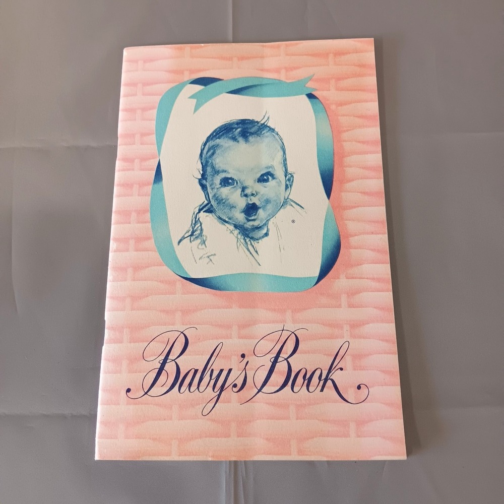 VTG 1955 Gerber Baby Book‎ MCM Baby Care Record Birth Certificate Ephemera